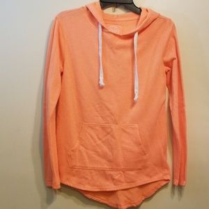 Bright orange hoodie